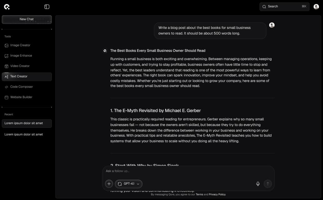 Education support center analytics